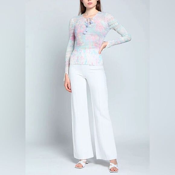 ZADIG & VOLTAIRE Delvy Co Splash Jumper crochet Sweater Size S - Picture 4 of 11